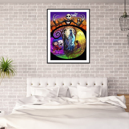 Weird City Night - Full Round Drill Diamond Painting 30*40CM