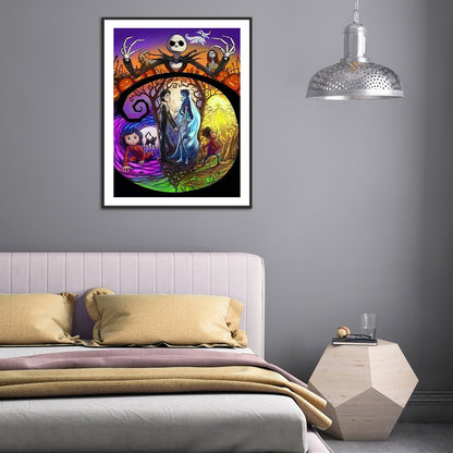 Weird City Night - Full Round Drill Diamond Painting 30*40CM