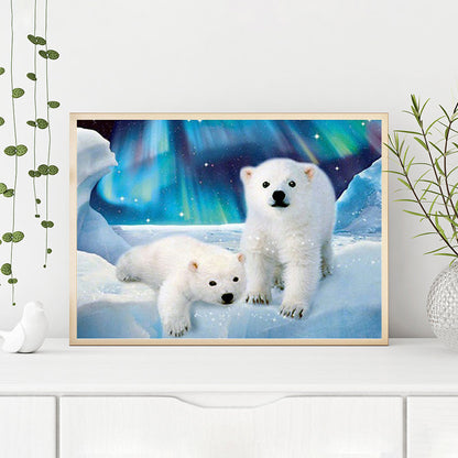 Polar Bear - Full Round Drill Diamond Painting 40*30CM