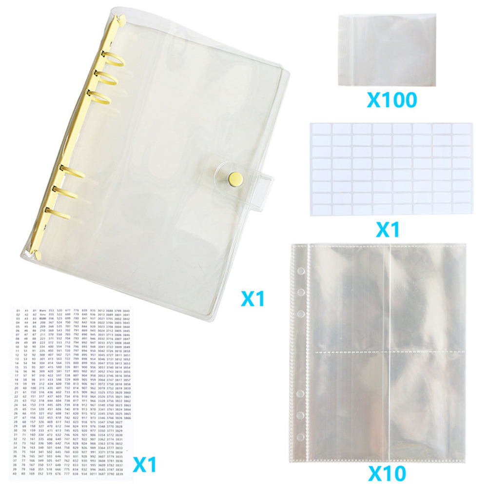 Diamond Painting Storage Book Beads Container Clear Loose Leaf A5 Binder