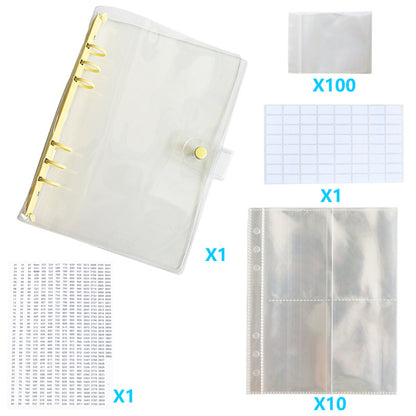 Diamond Painting Storage Book Beads Container Clear Loose Leaf A5 Binder