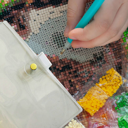 Diamond Painting Storage Book Beads Container Clear Loose Leaf A5 Binder