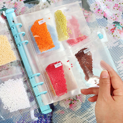 Diamond Painting Storage Book Beads Container Clear Loose Leaf A5 Binder