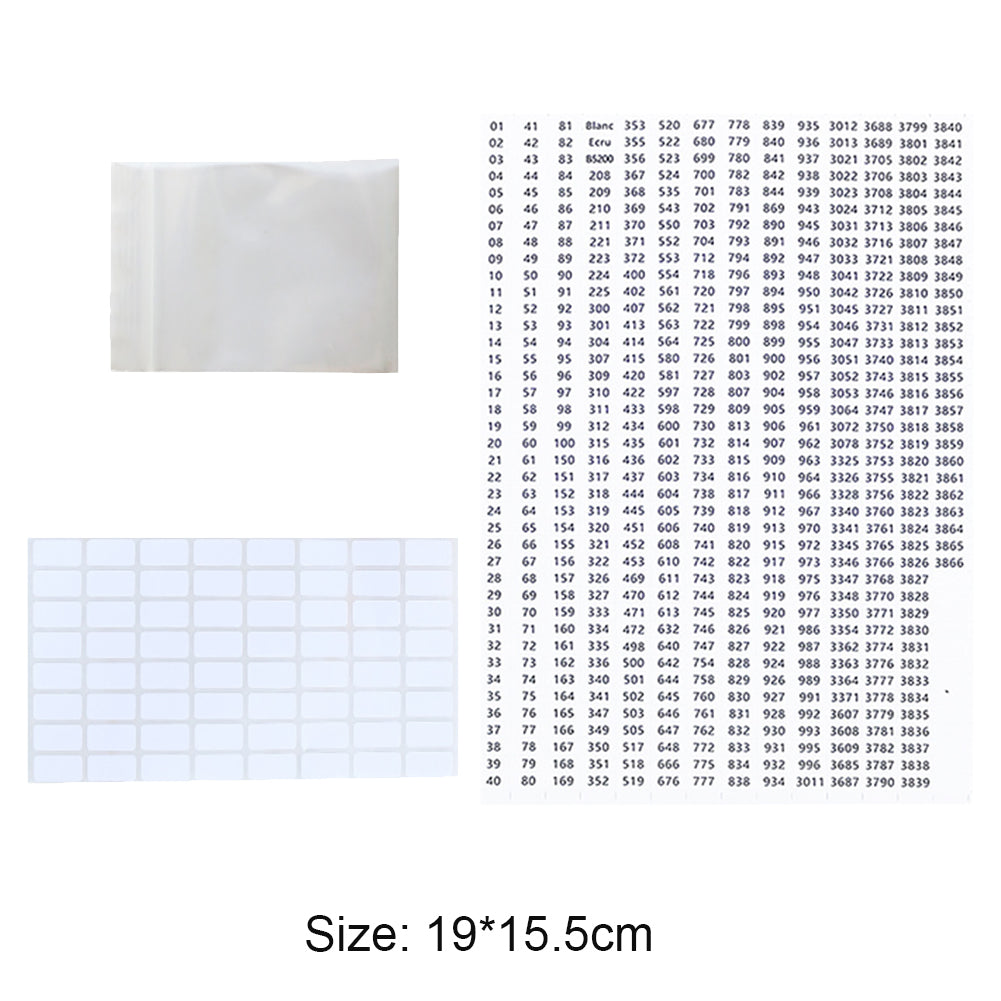 Diamond Painting Storage Book Clear Loose Leaf Self Sealing Plastic Bags