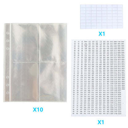 Diamond Painting Storage Book Clear Loose Leaf Self Sealing Plastic Bags