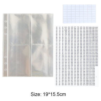 Diamond Painting Storage Book Clear Loose Leaf Self Sealing Plastic Bags