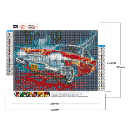 Flaming Racing - Full Round Drill Diamond Painting 40*30CM