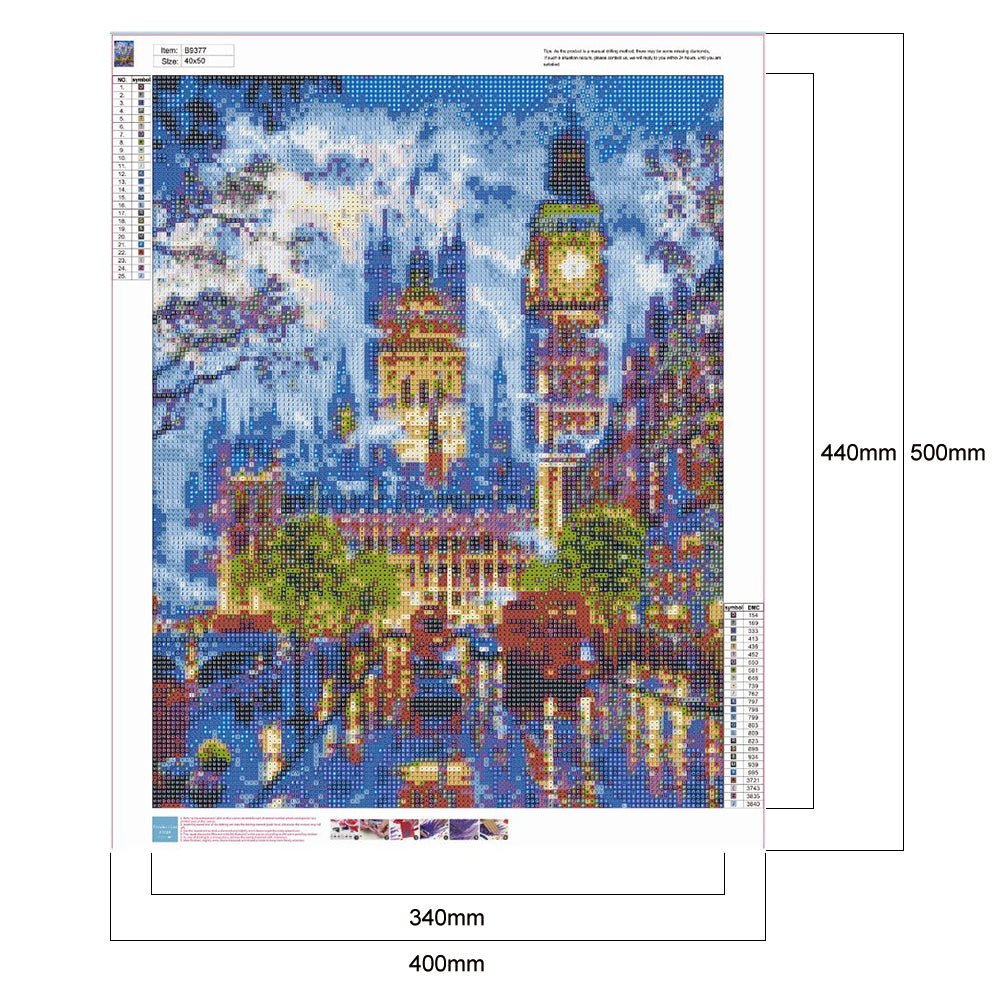 City ??Street View - Full Round Drill Diamond Painting 40*50CM