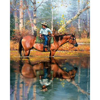 Horse - Full Round Drill Diamond Painting 50*60CM