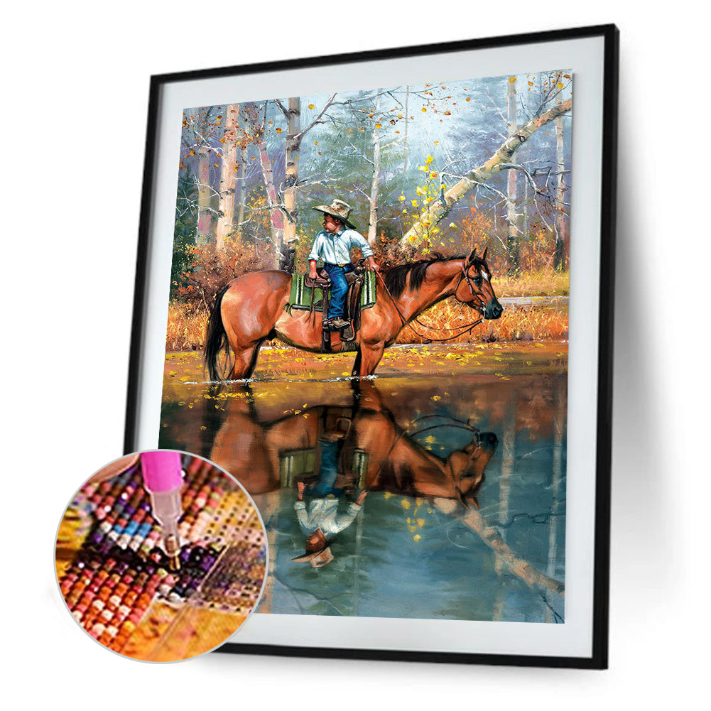 Horse - Full Round Drill Diamond Painting 50*60CM