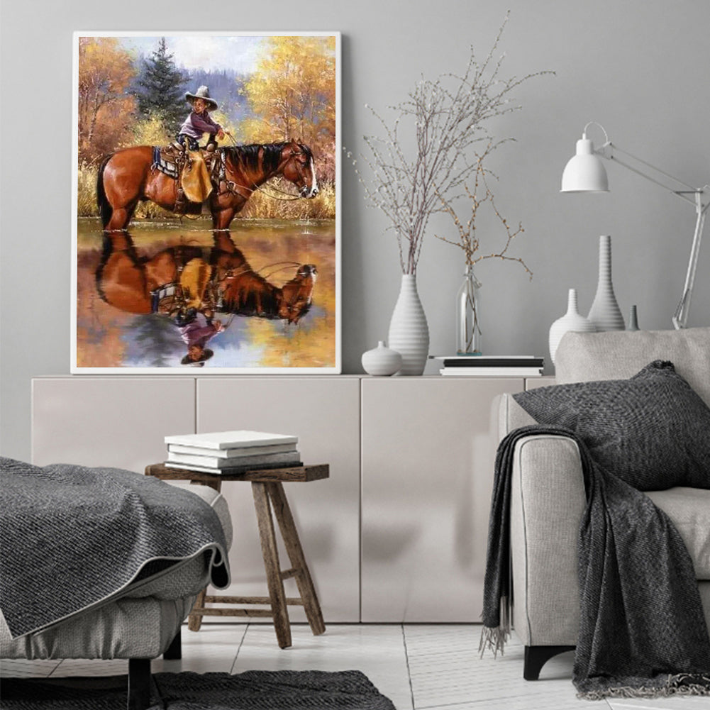 Horse - Full Round Drill Diamond Painting 50*60CM