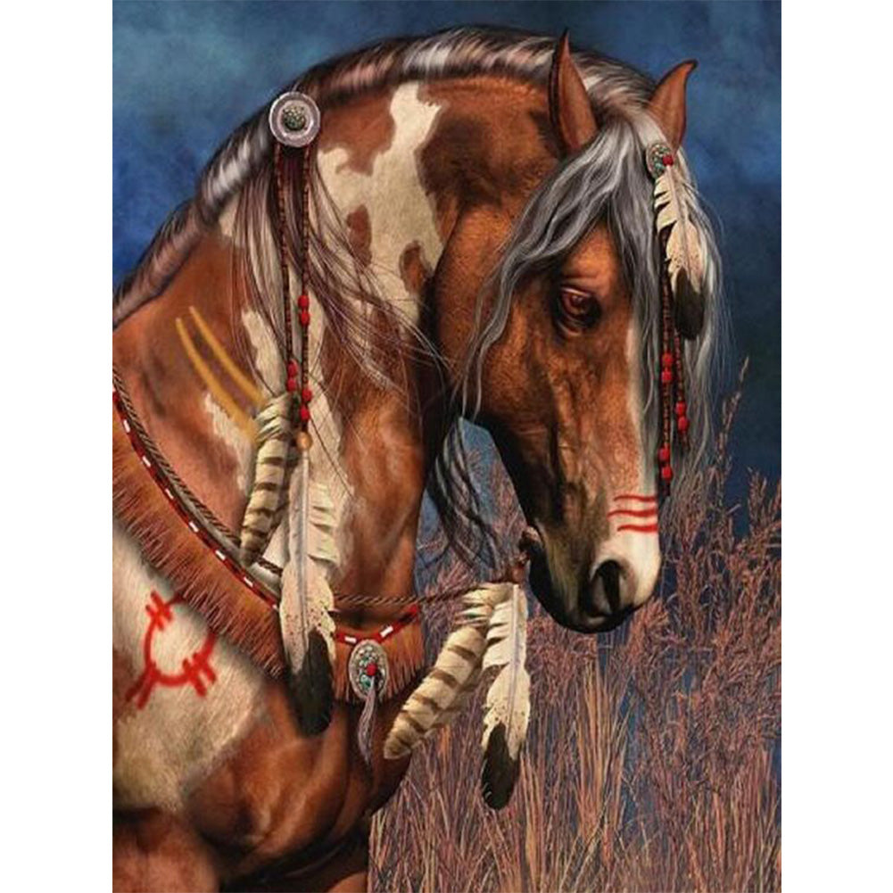 Horse 50*60CM(Canvas) Full Round Drill Diamond Painting