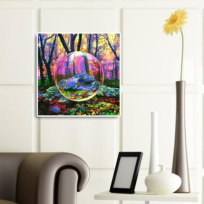 Beautiful Water Polo Scenery 30*30CM(Canvas) Full Round Drill Diamond Painting