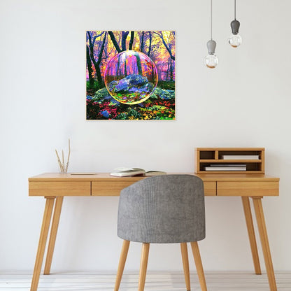 Beautiful Water Polo Scenery 30*30CM(Canvas) Full Round Drill Diamond Painting