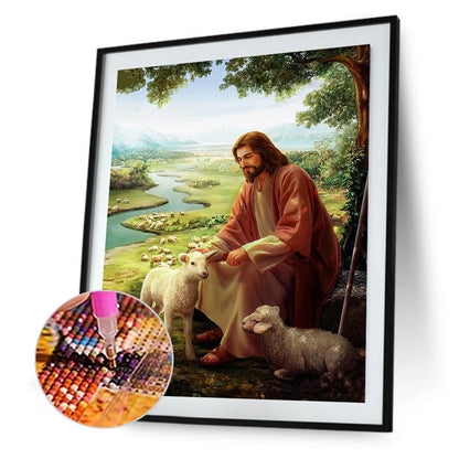 Religion 40*50CM(Canvas) Full Round Drill Diamond Painting