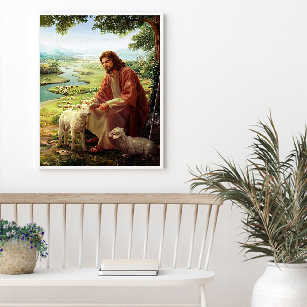 Religion 40*50CM(Canvas) Full Round Drill Diamond Painting