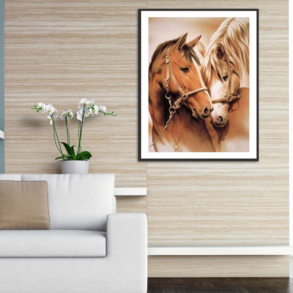 Horse 40*50CM(Canvas) Full Round Drill Diamond Painting