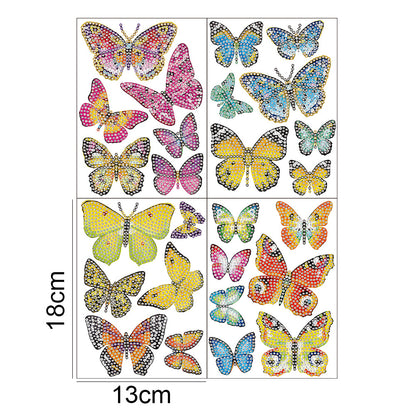 4pcs 5D DIY Diamond Painting Stickers Handmade Art Craft Kits for Kids Gift