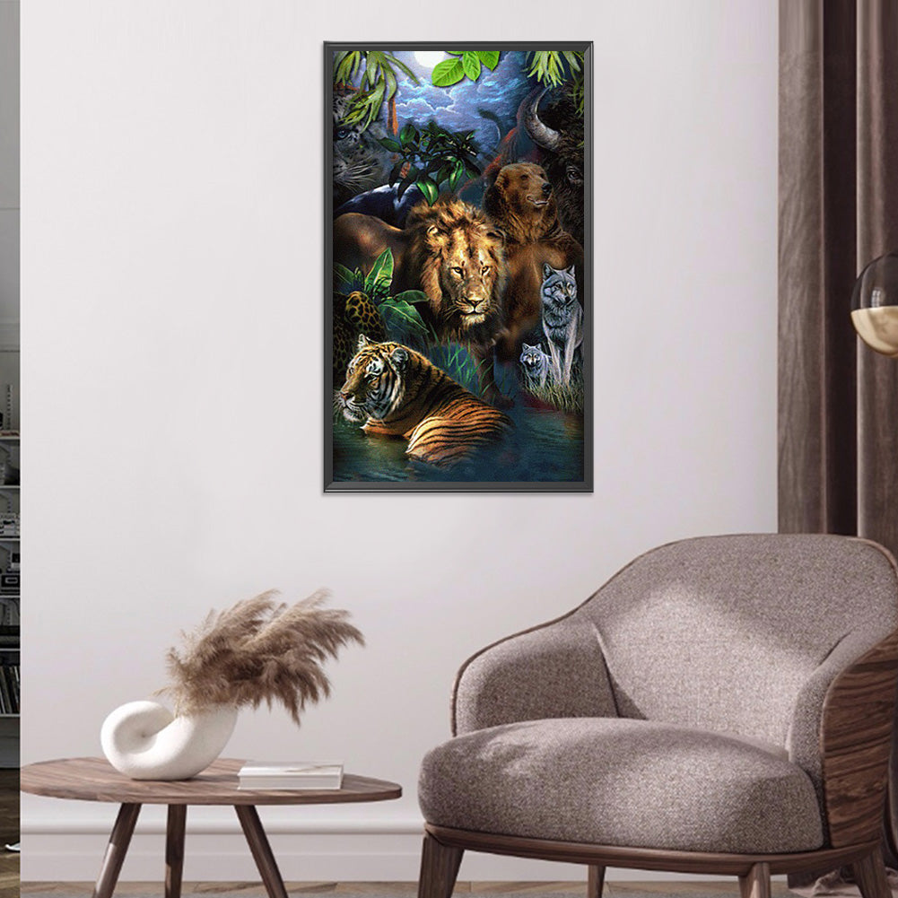 Zoo 40*70CM(Canvas) Full Round Drill Diamond Painting