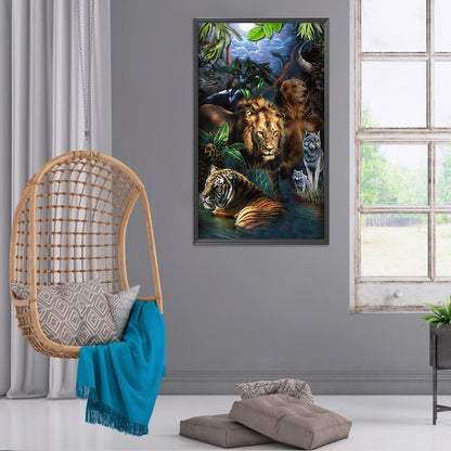 Zoo 40*70CM(Canvas) Full Round Drill Diamond Painting