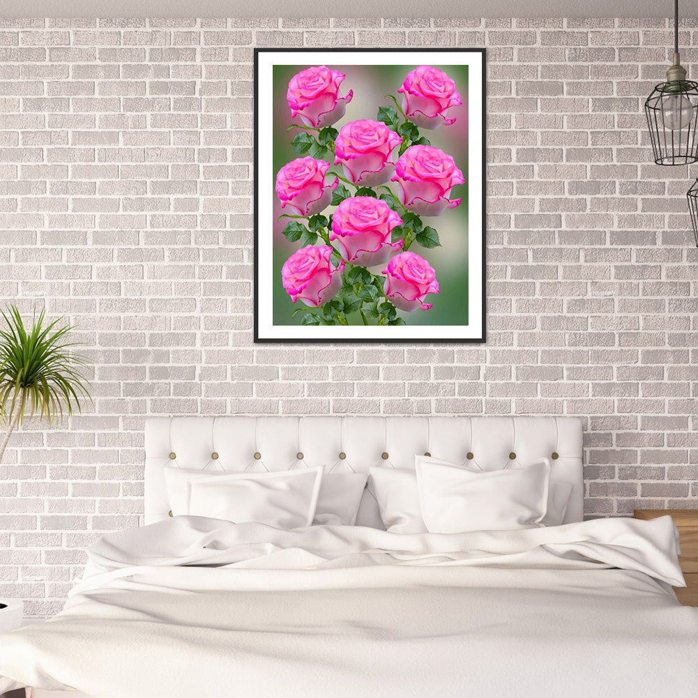 Flowers 30*40CM(Canvas) Full Round Drill Diamond Painting