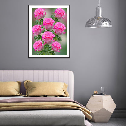 Flowers 30*40CM(Canvas) Full Round Drill Diamond Painting