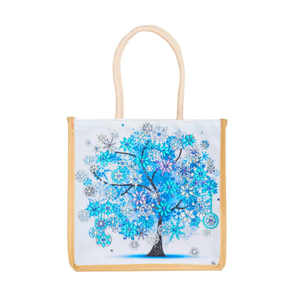 5D Diamond Painting Handbag DIY Eco-friendly Linen Shopping Storage Bags