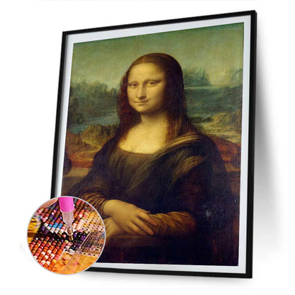 Mona Lisa 30*40CM(Canvas) Full Round Drill Diamond Painting