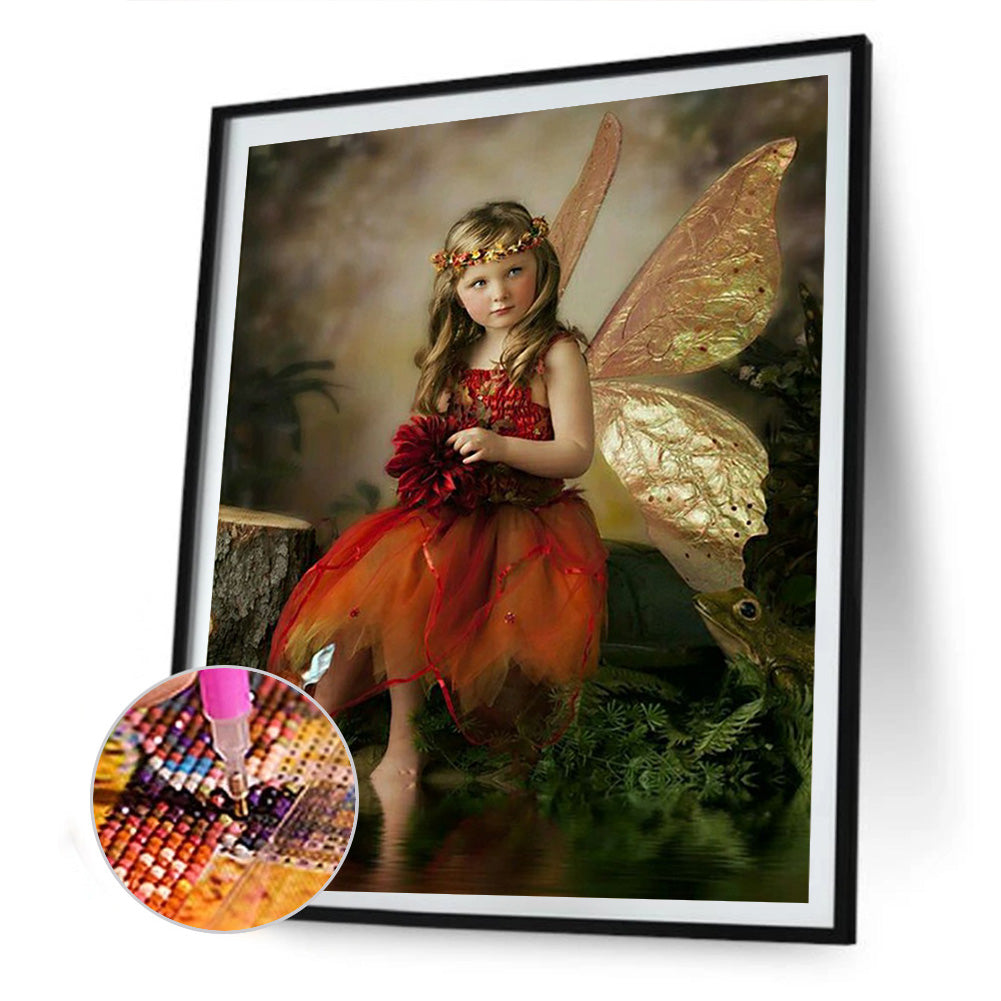 Little Angel 30*40CM(Canvas) Full Round Drill Diamond Painting