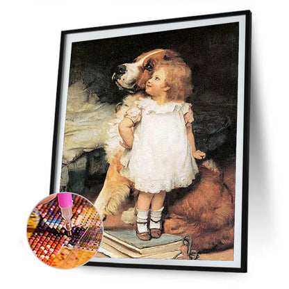 Little Angel 30*40CM(Canvas) Full Round Drill Diamond Painting