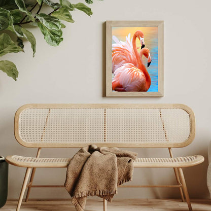 Flamingo 30*40CM(Canvas) Full Round Drill Diamond Painting