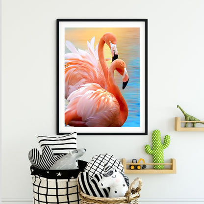 Flamingo 30*40CM(Canvas) Full Round Drill Diamond Painting