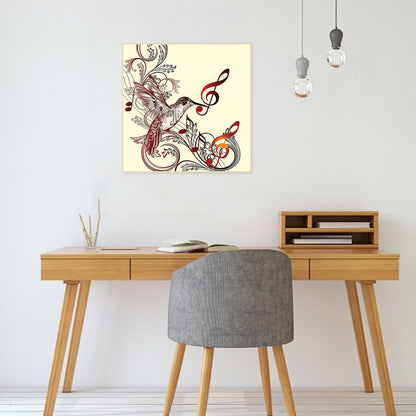 Musical Note 30*30CM(Canvas) Full Round Drill Diamond Painting