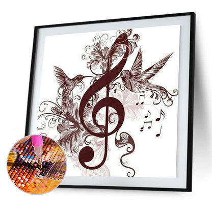 Musical Note 30*30CM(Canvas) Full Round Drill Diamond Painting