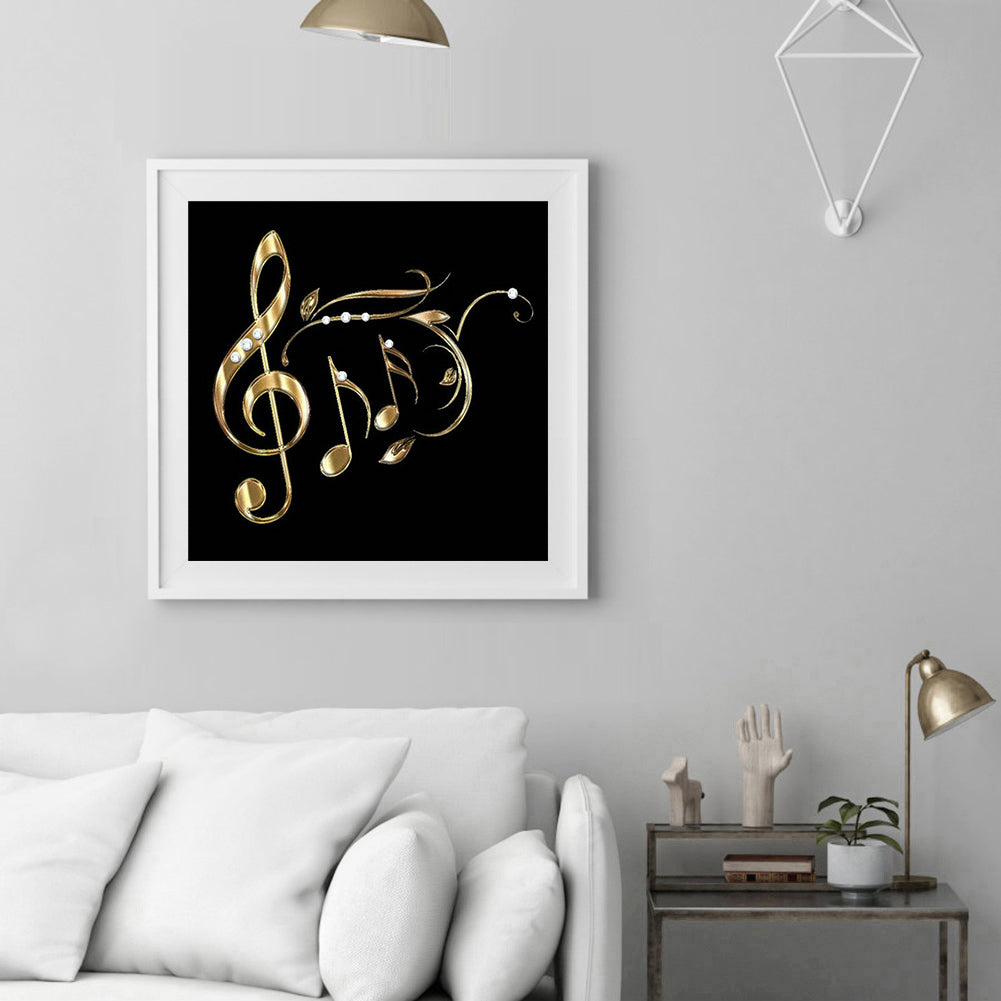 Musical Note 30*30CM(Canvas) Full Round Drill Diamond Painting