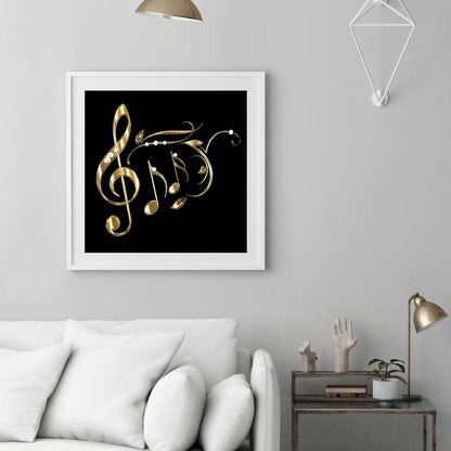 Musical Note 30*30CM(Canvas) Full Round Drill Diamond Painting