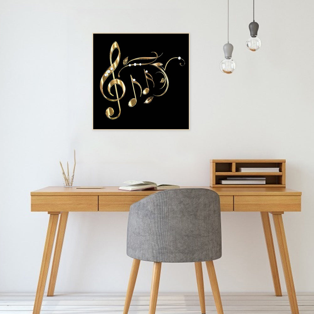 Musical Note 30*30CM(Canvas) Full Round Drill Diamond Painting