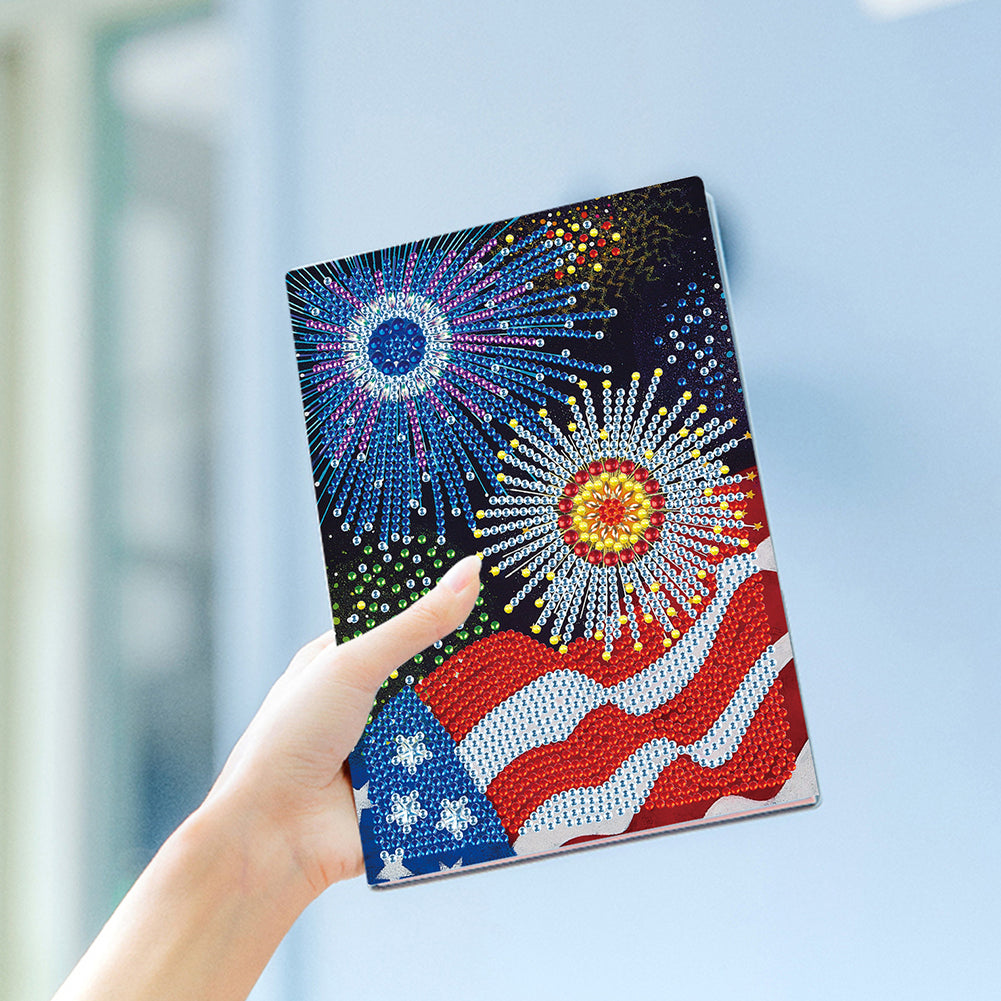 DIY Diamond Painting Notebook Special Shaped Drill A5 Diary Book 50 Pages