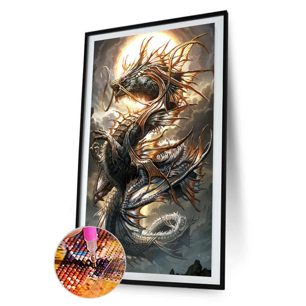 Dragon 40*70CM(Canvas) Full Round Drill Diamond Painting