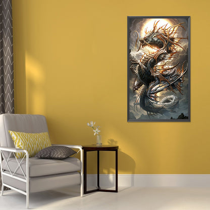 Dragon 40*70CM(Canvas) Full Round Drill Diamond Painting