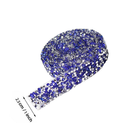 Self Adhesive Crystal Rhinestone Diamond Ribbon DIY Car Phone Sticker Tape