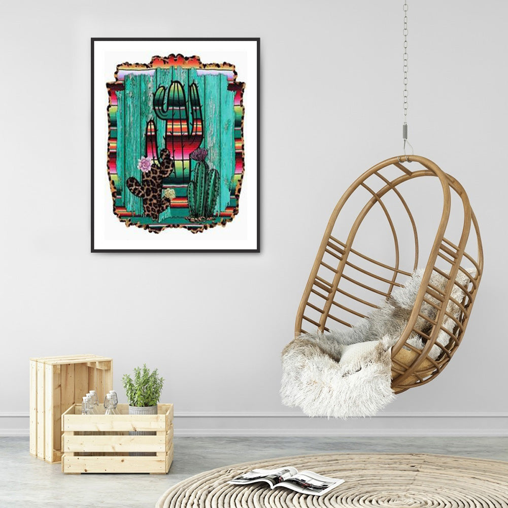 Cactus 30*40CM(Canvas) Full Round Drill Diamond Painting