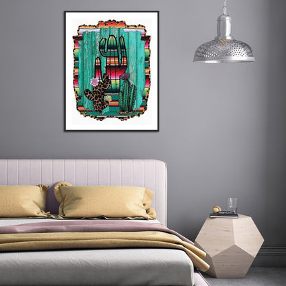 Cactus 30*40CM(Canvas) Full Round Drill Diamond Painting