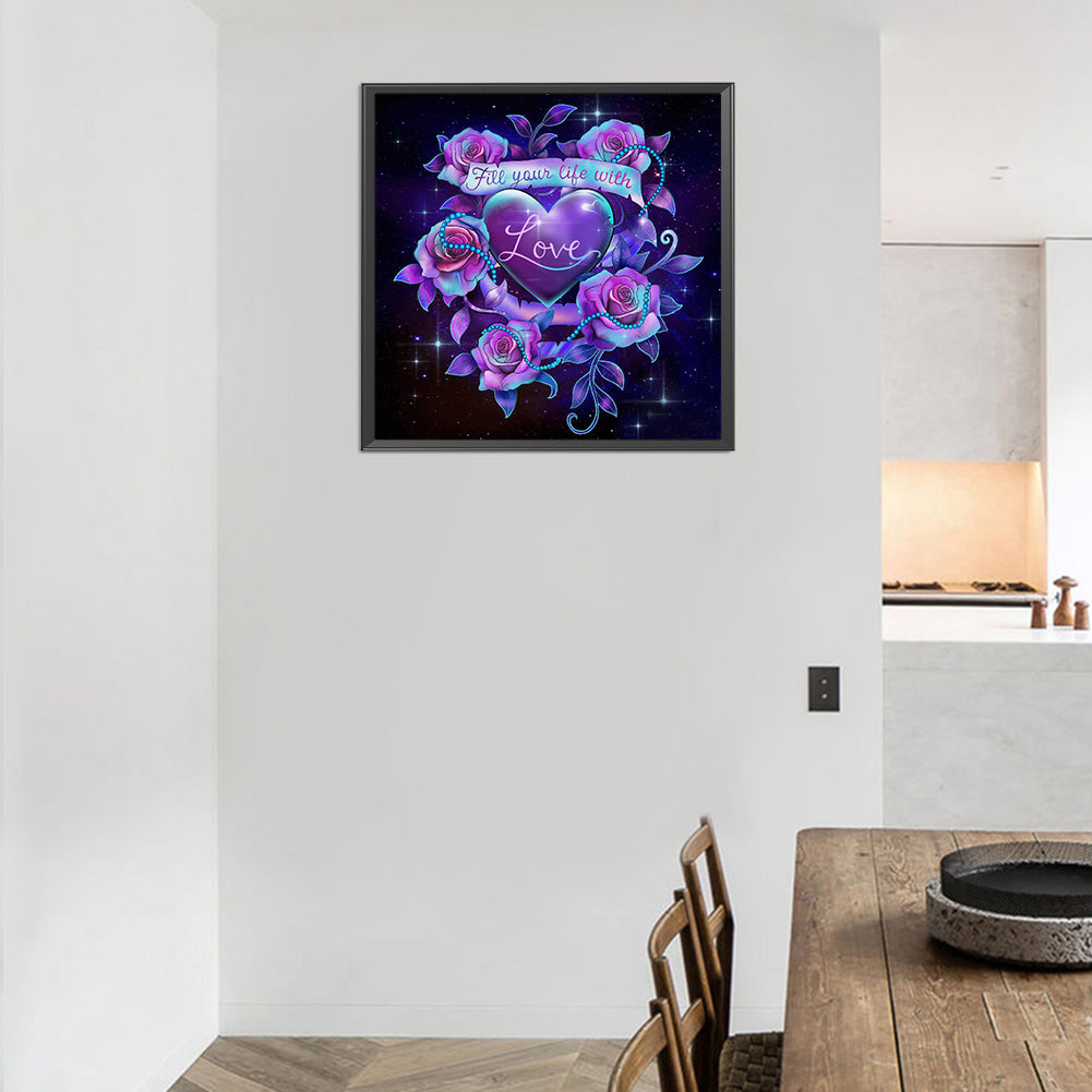 Love 30*30CM(Canvas) Full Round Drill Diamond Painting