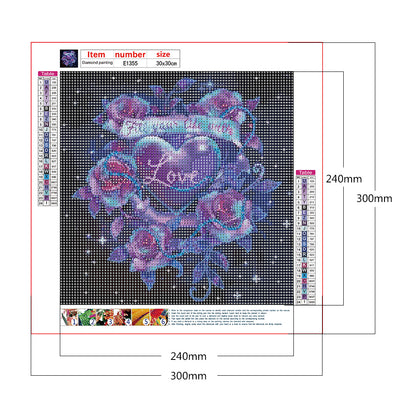 Love 30*30CM(Canvas) Full Round Drill Diamond Painting