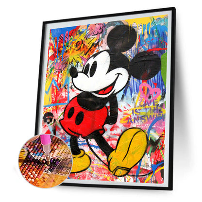 Mickey Mouse 30*40CM(Canvas) Full Round Drill Diamond Painting