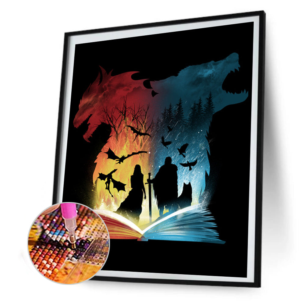 Book World 30*40CM(Canvas) Full Round Drill Diamond Painting