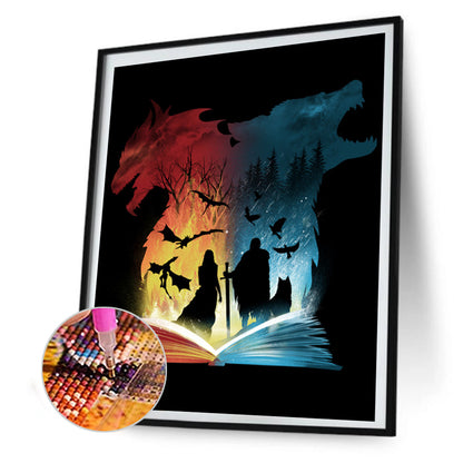 Book World 30*40CM(Canvas) Full Round Drill Diamond Painting