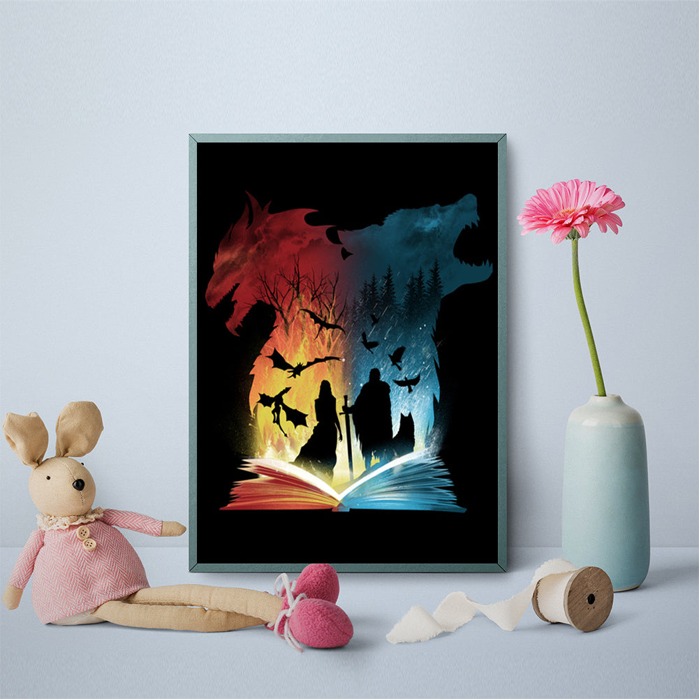 Book World 30*40CM(Canvas) Full Round Drill Diamond Painting