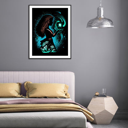 Princess Silhouette 30*40CM(Canvas) Full Round Drill Diamond Painting